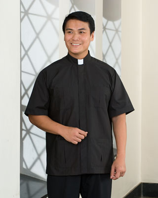 almy's panama clergy shirt