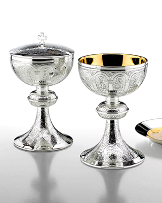 apostle chalice, paten and ciborium
