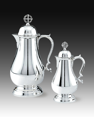 gothic silver cruets and flagons