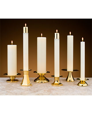 small brass candlesticks